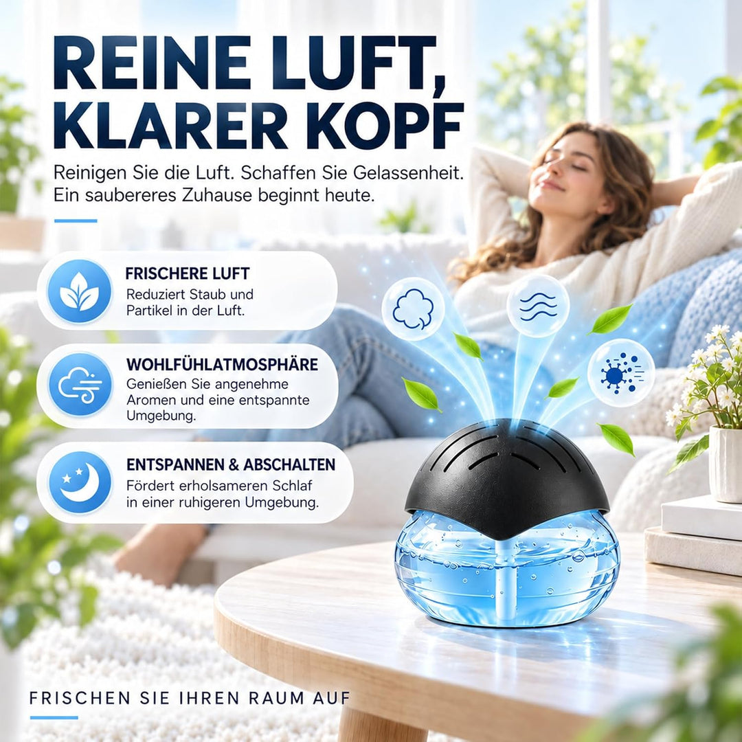 Niklok Luftreiniger mit Wasser, 2 in 1 Lufterfrischer &amp; Luftbefeuchter LED