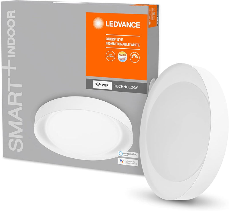 LEDVANCE Smarte LED Wand-und Deckenleuchte für Innen mit WiFi Technologie, Lichtfarbe änderbar (3000