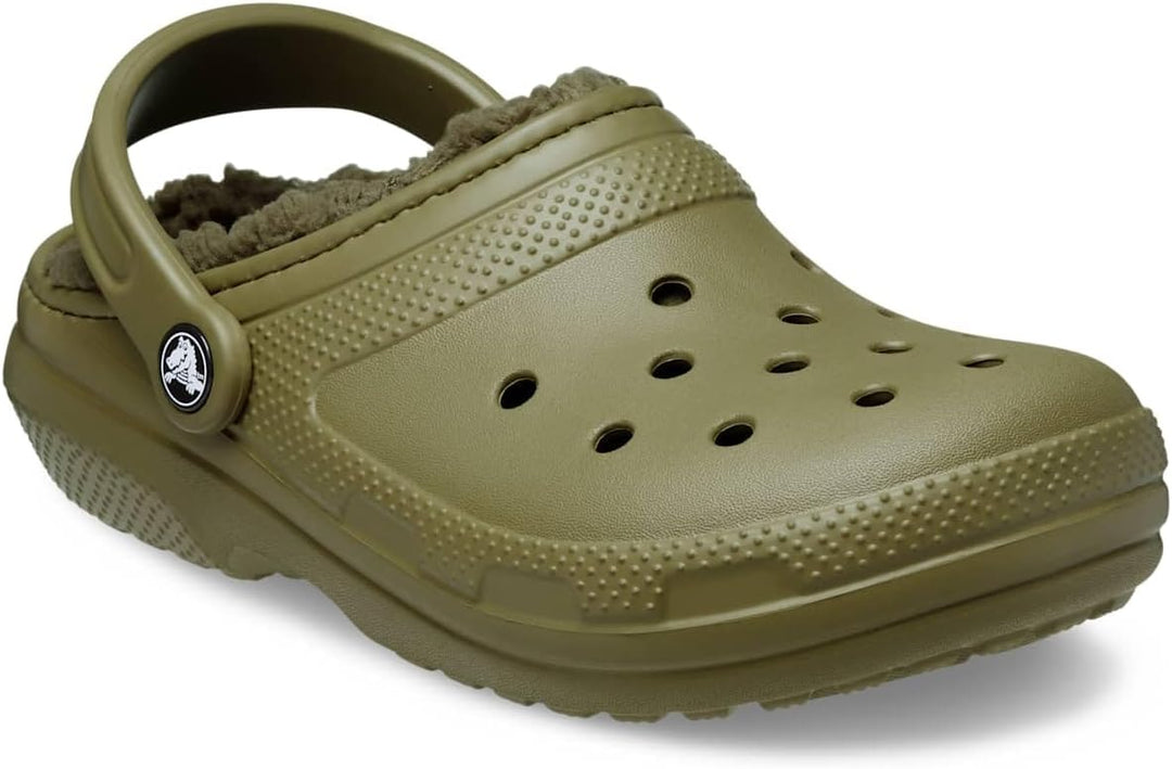 Crocs Unisex Classic Lined Clogs 34/34.5 EU Aloe, 34/34.5 EU Aloe