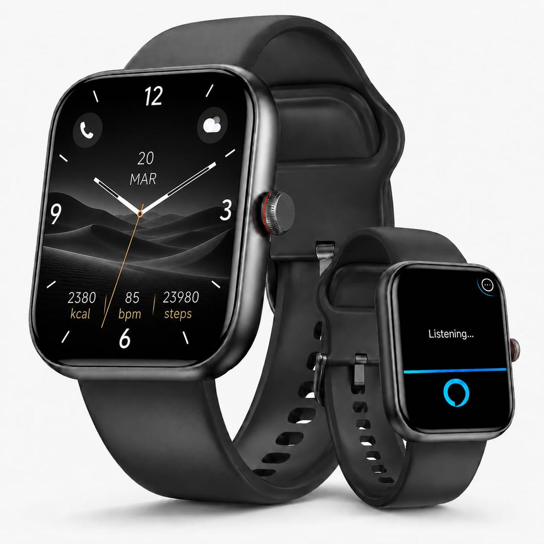 Smartwatch Herren Damen, 1,91" HD Fitnessuhr mit Alexa &amp; Telefonfunktion, 100+ Sportmodi Smart Watch