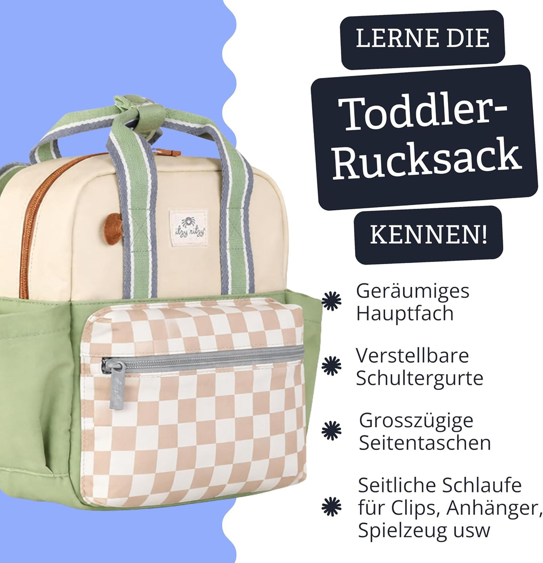 Itzy Ritzy Kleinkind Rucksack | Premium Kindergartenrucksack für Jungen & Mädchen | Mein erster Ruck