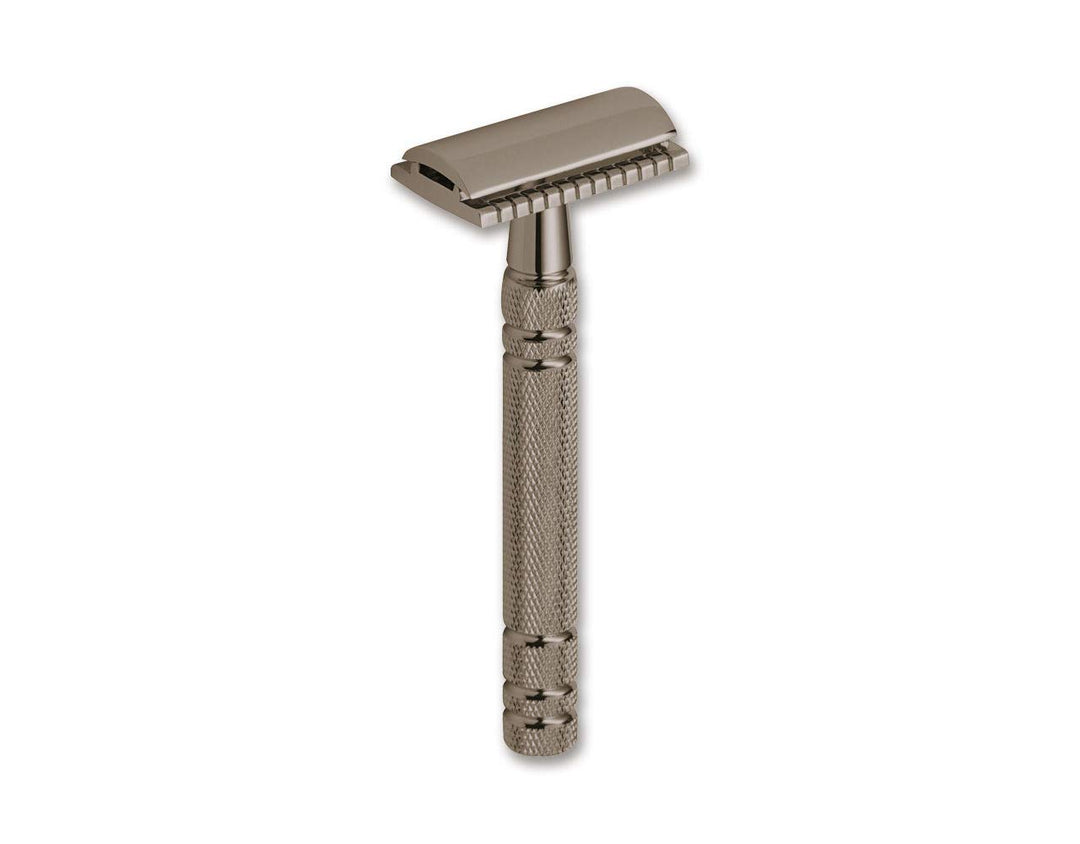 Böker Plus Manufaktur Solingen Rasierhobel, Boraso Gunmetal, Grau- Braun, Braun
