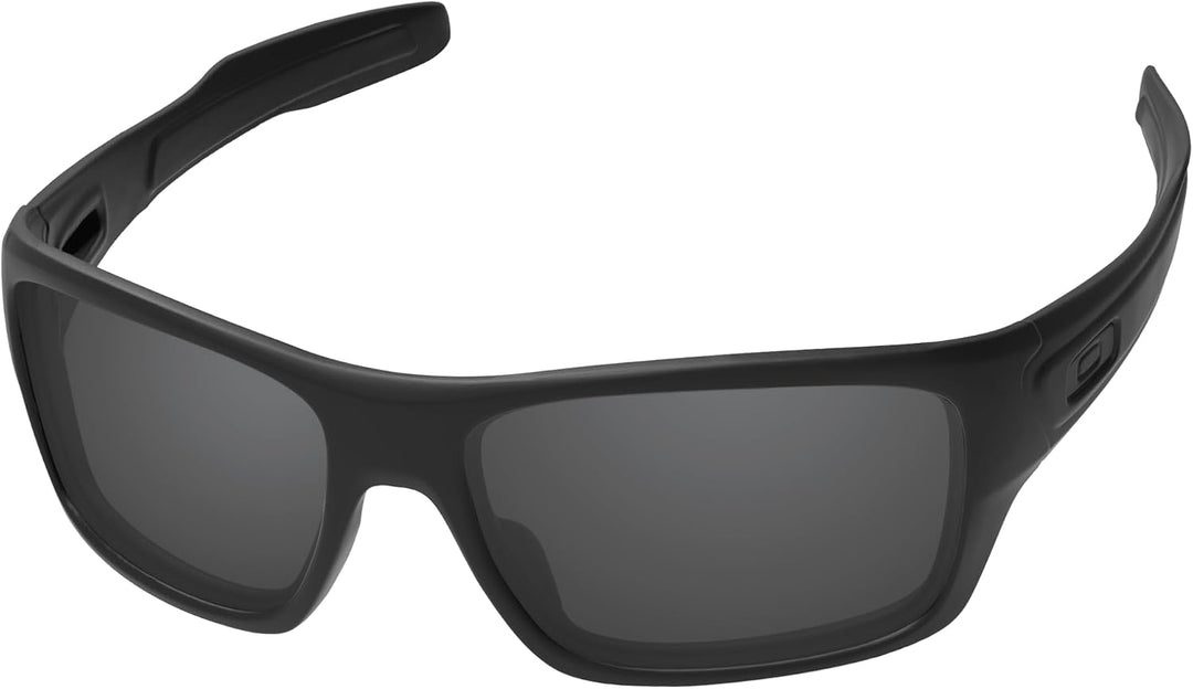 PapaViva Ersatzlinsen für Oakley Turbine OO9263 Pro+ Black Grey Polarisiert Schwarz, Pro+ Black Grey