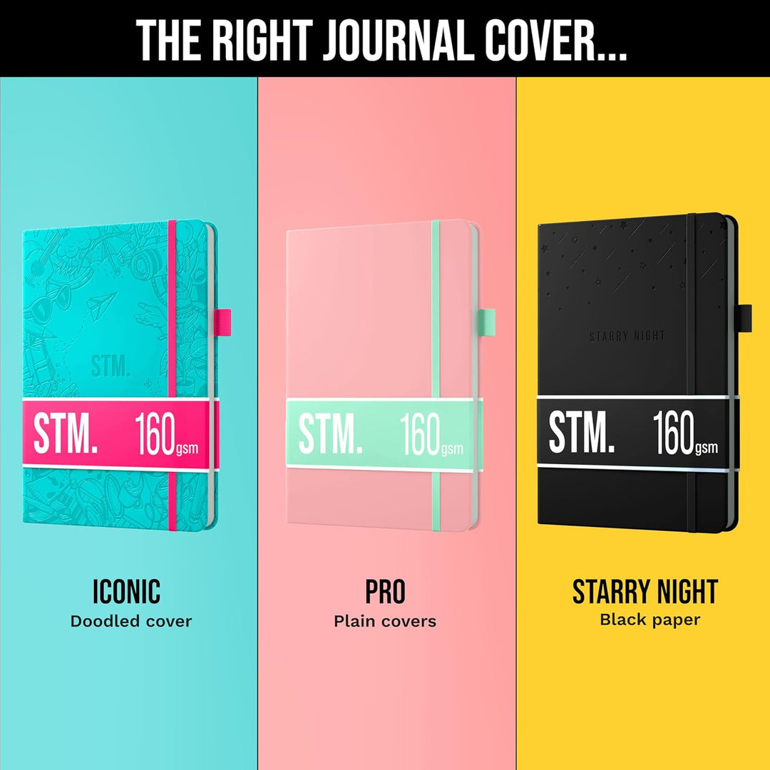 Scribbles That Matter A5-Notizbuch dotted Journal, 150 Seiten, Dot grid Bullet-Journal, veganes Hard