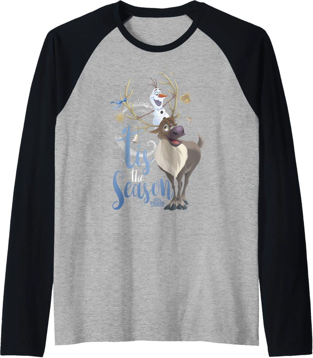 Disney Frozen Olaf Sven Tis The Season Weihnachten Raglan