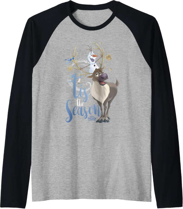 Disney Frozen Olaf Sven Tis The Season Weihnachten Raglan