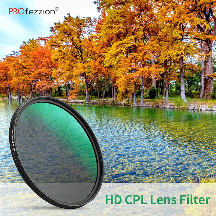 PROfezzion Slim Zirkularer Polfilter 67mm CPL Filter für Canon EOS R RP R6 II mit RF 24-105mm Kit-Ob