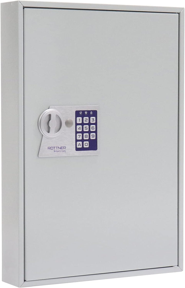 Rottner T06019 S50 ELEKTRONIK SCHLÜSSELSCHRANK, hellgrau, Large 50 Keys, 50 Keys