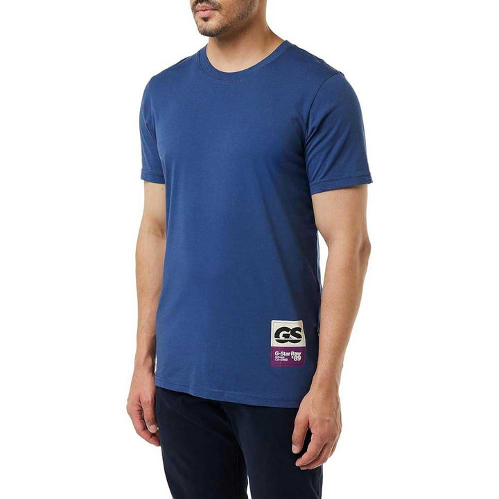G-STAR RAW Herren Back Gr Slim R T T-Shirts XS Blau (Rank Blue D23730-336-868), XS Blau (Rank Blue D