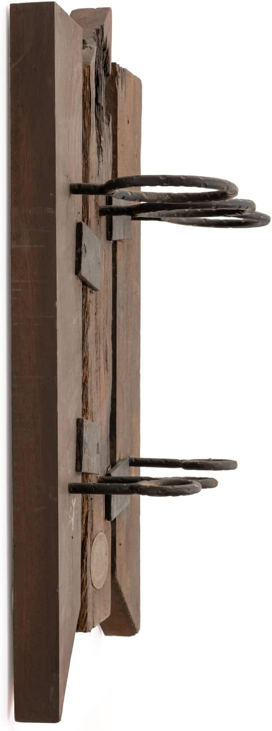 Moritz Weinregal Weinhalter Wandregal 55 x 34 x 16 cm aus altem Schiffs Holz Aufbewahrungsregal Wein