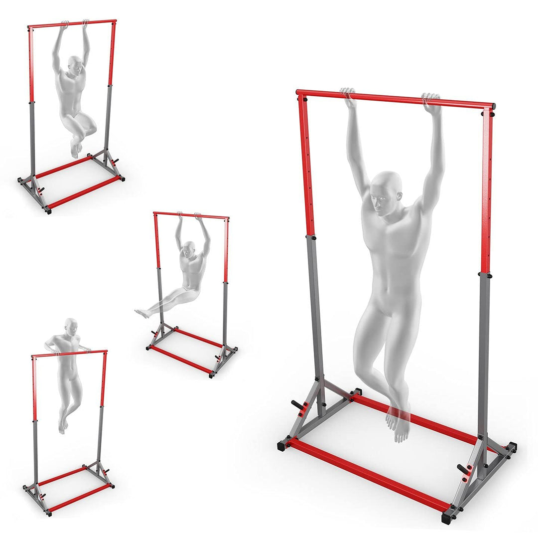 K-Sport: Stationäre Klimmzugstange bis 140kg, mit Pull-Up Bar & Halter für Gewichte I Klimmzugturm f