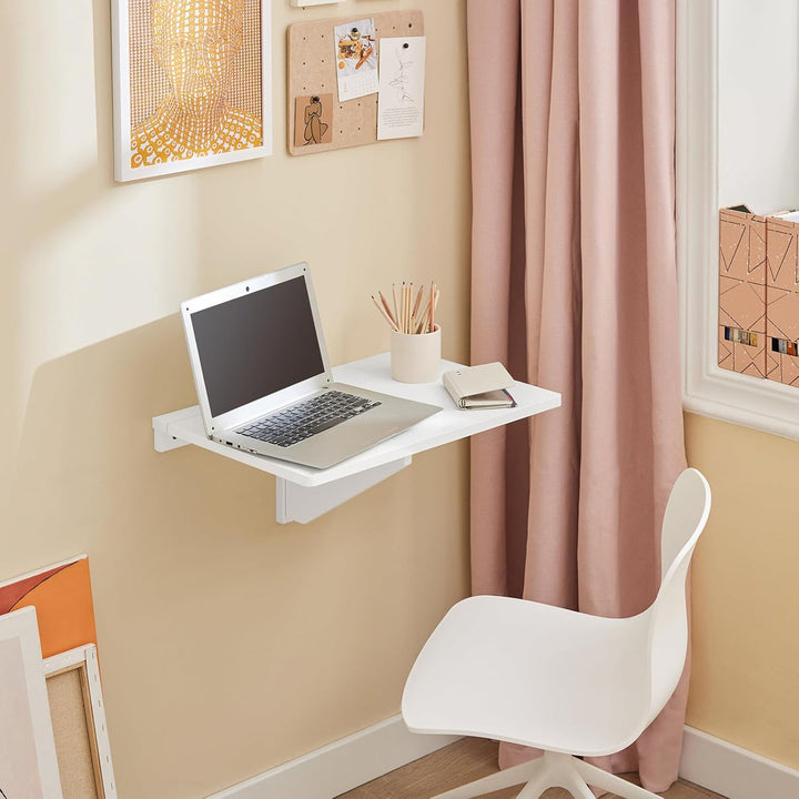 SoBuy FWT03-W Wandklapptisch Küchentisch Kindermöbel Laptoptisch Esstisch Schreibtisch weiss