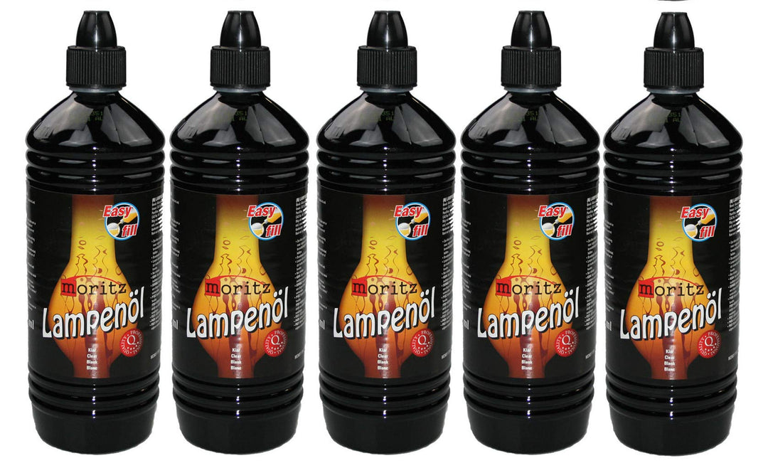 5 Liter Moritz Lampenöl für Öllampen Bambusfackeln Gartenfackel und Wandfackeln, 5 Liter