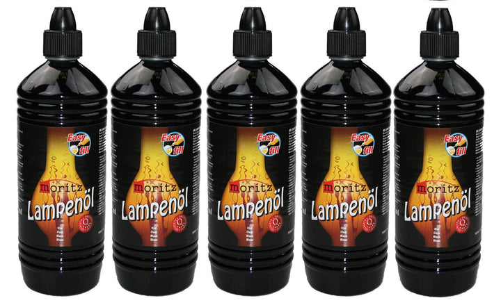 5 Liter Moritz Lampenöl für Öllampen Bambusfackeln Gartenfackel und Wandfackeln, 5 Liter