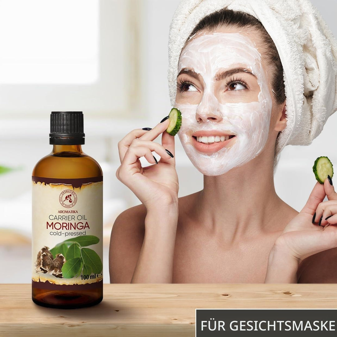 Moringa Öl 100 ml - Moringa Oleifera - Moringa Samen Öl - Kaltgepresst - Trägeröl - Pflegeöl - Morin