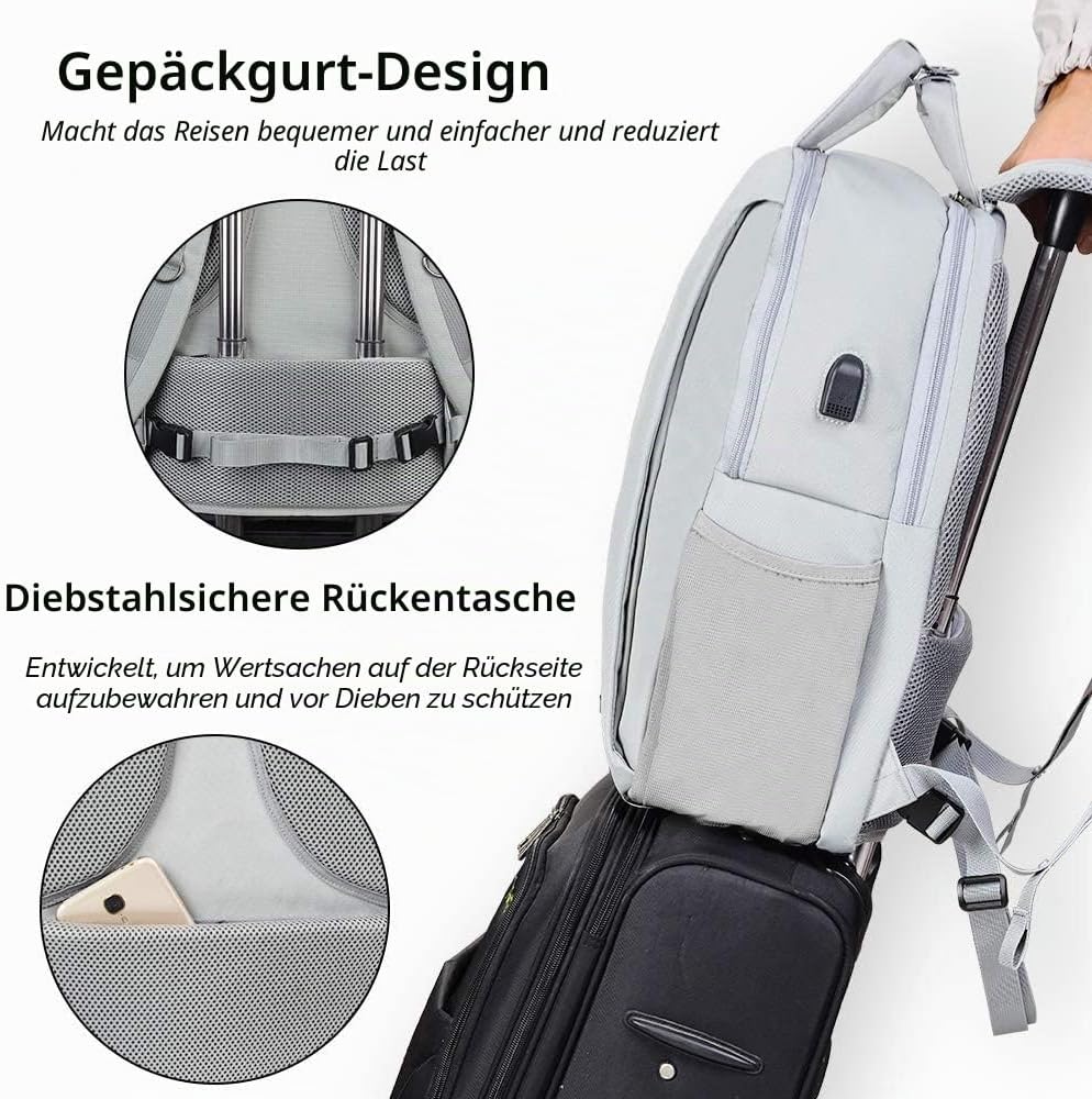CADeN Kamerarucksack Wasserabweisend Diebstahlsicher 15.6 '' Laptopfach Fotorucksack & Reise Kamerat