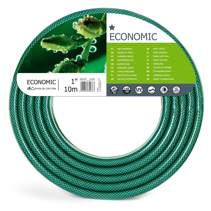 Cellfast Gartenschlauch Economic Elastisch und flexibel 3-lagiger Wasserschlauch aus Polyesterkreuzg