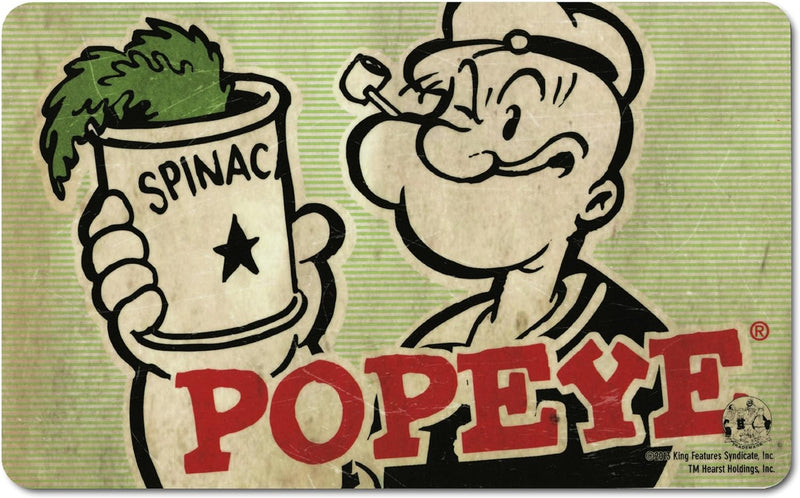 Popeye der Seemann Frühstücksbrettchen Set - vier Frühstücksbrettchen im Set - Lizenziertes Original