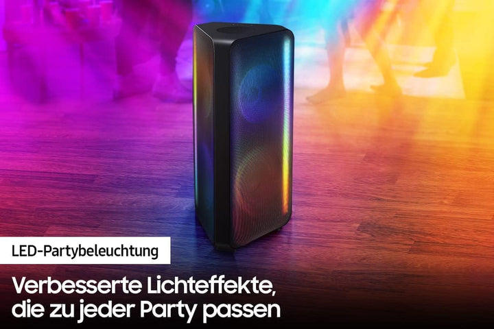 Samsung MX-ST50B Sound Tower (Deutsches Modell), Bi-direktionaler Raumklang mit 4 Lautsprechern, Kra