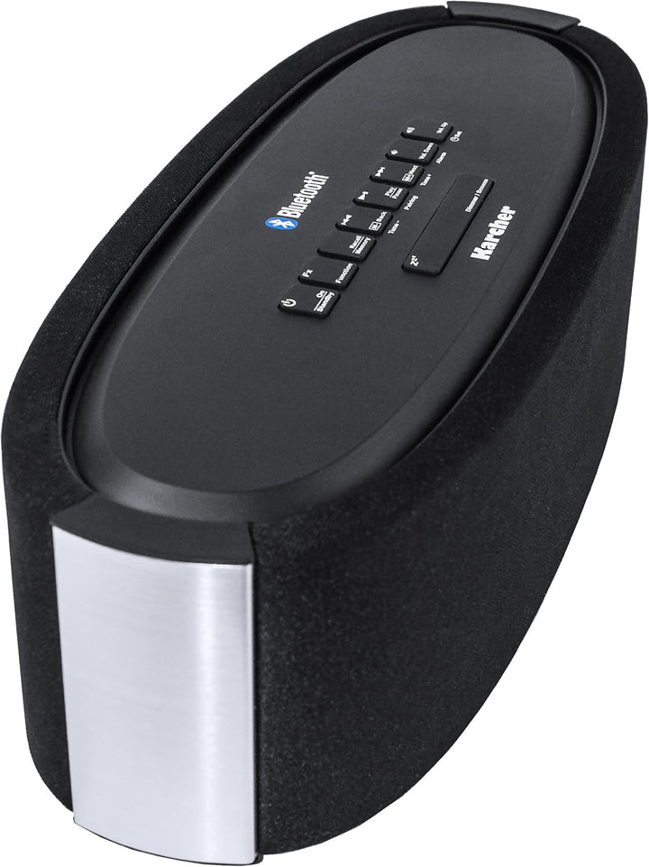 Karcher UR 1320BT Bluetooth-Uhrenradio (PLL-FM-Radio, Weckfunktion, AUX-IN) schwarz