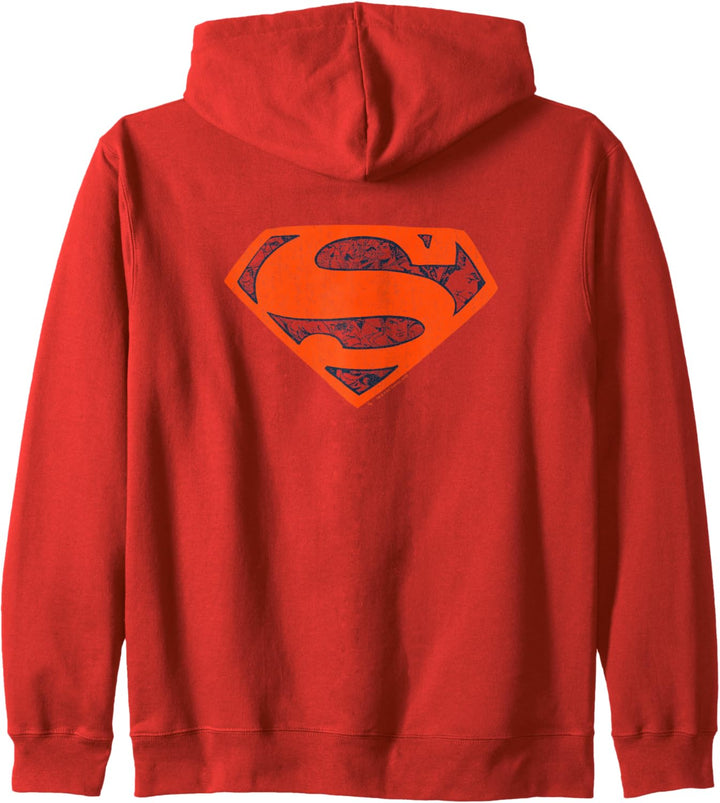 Superman Vintage Shield Collage Kapuzenjacke