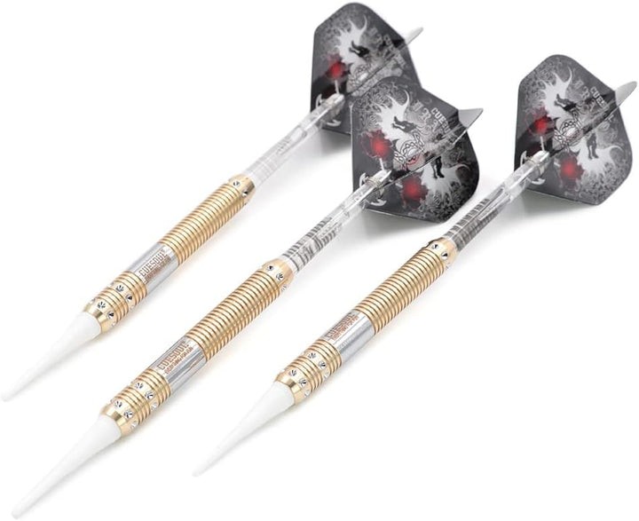 CUESOUL 16 Grams Deluxe Soft Tip Darts Set with Luxury Case（Dragon Series） JL-STL-B1101+D604, JL-STL