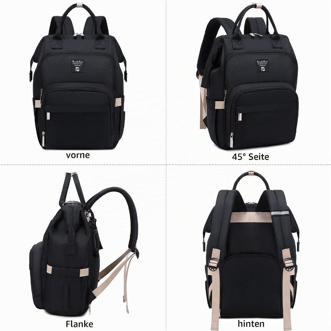 Pomelo Best Baby Wickelrucksack stylische Wickeltasche Rucksack mit Wickelunterlage multifunktional