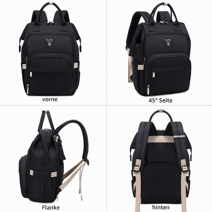 Pomelo Best Baby Wickelrucksack stylische Wickeltasche Rucksack mit Wickelunterlage multifunktional