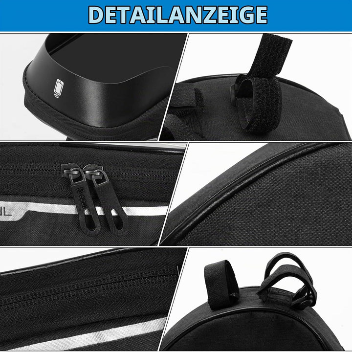 Fahrrad Rahmentasche Handytasche mit 3D-Sonnenblende/TPU Touchscreen