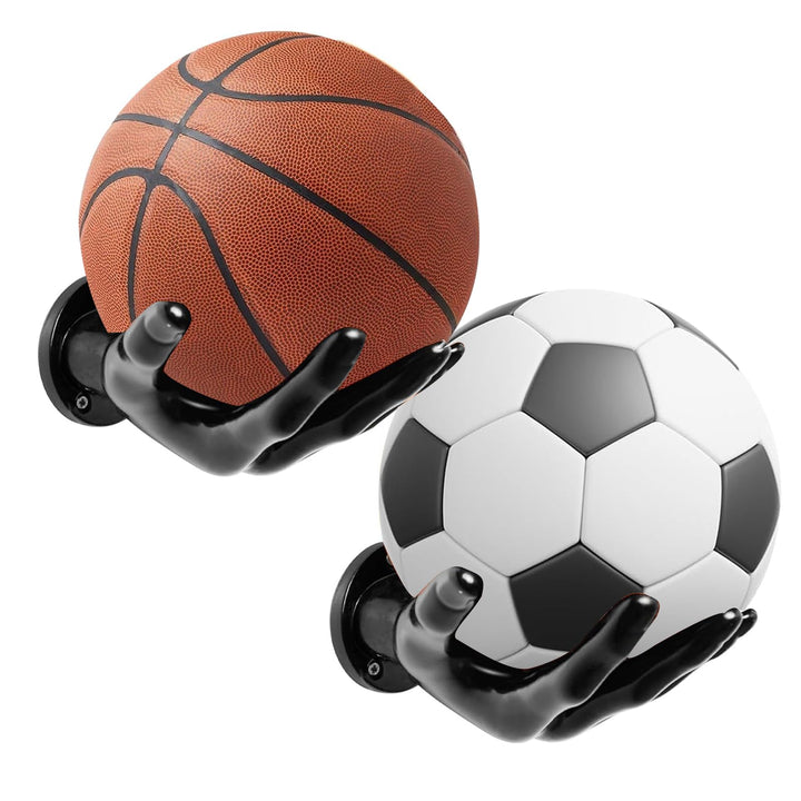 2 Stück palmenförmiger Basketball-Aufbewahrungsregale, kreative Aufbewahrungsregale für Basketbälle,