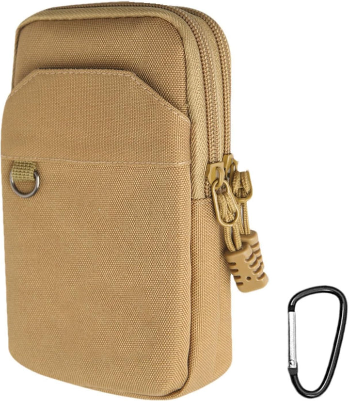 Handy-Gürtelhalter,Mehrzweck-Nylon-Hüfttasche - Gadget Bag Utility-Taschen Outdoor-Aufsätze Khakifar