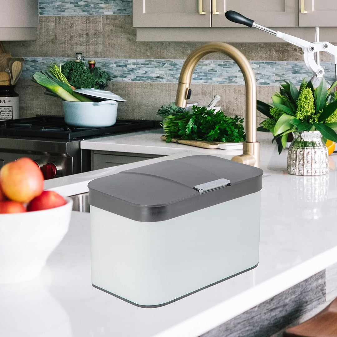 ONVAYA® Biomülleimer für die Küche | Komposteimer mit Deckel | Abfallbehälter aus Edelstahl für Biom