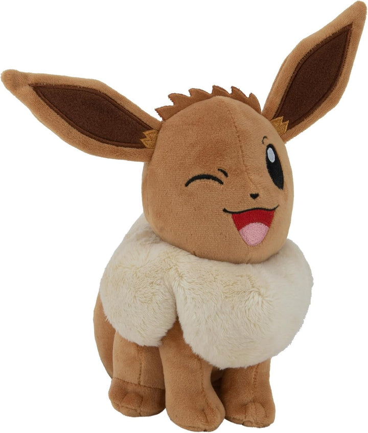Pokémon PKW3079-20 cm Plüsch - Evoli, offizielles Plüsch Eevee, Eevee