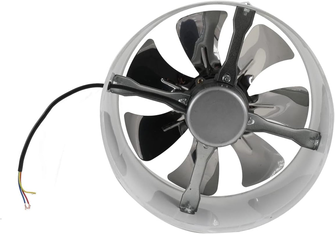 ECUTEE Rohrventilator 12" 300mm Abluftventilator Axiallüfter, Zuluft Abluft Lüfter Axialventilator I
