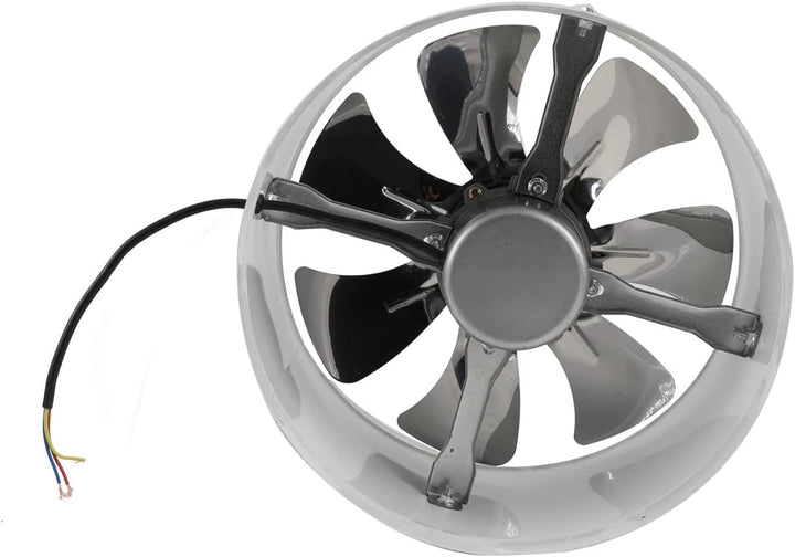 ECUTEE Rohrventilator 12" 300mm Abluftventilator Axiallüfter, Zuluft Abluft Lüfter Axialventilator I