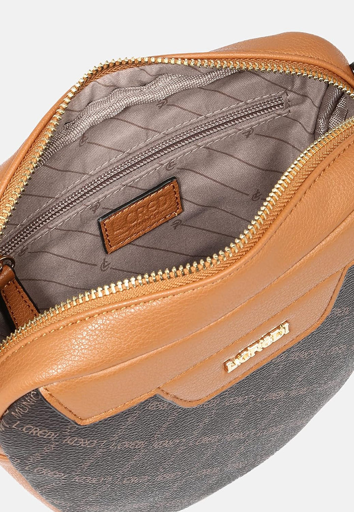 L.CREDI Handtasche Filiberta mit Label-Applikationen Damen