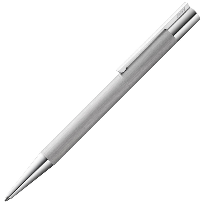 LAMY scala Kugelschreiber 251 – Kuli aus Edelstahl in der Farbe Brushed, strichmattiert mit Drehmech