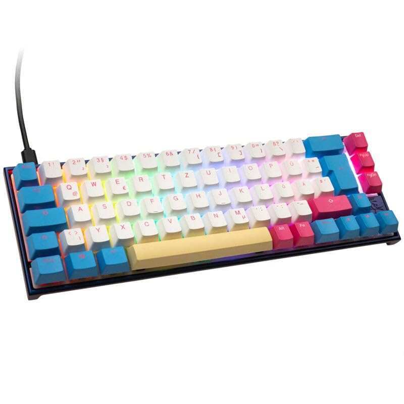 Ducky Mecha SF Limited Dawn Edition Gaming Tastatur inklusive RGB-Beleuchtung mit MX Blue Switches,