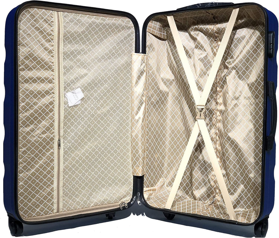 CELIMS Koffer für mittelgrosse Kabine, gross, mit oder ohne Kosmetiktasche – französische Marke Blau