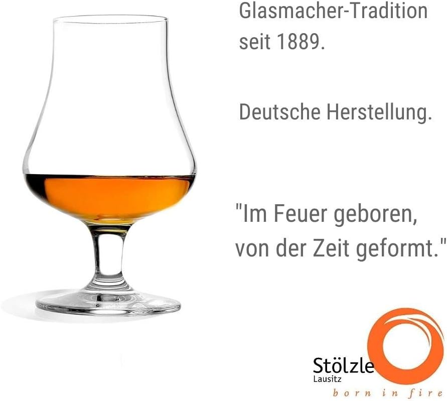 Stölzle Lausitz Nosing Glas 194 ml I Whisky Gläser 6er Set I Bleifreies Kristallglas I Hochwertiges