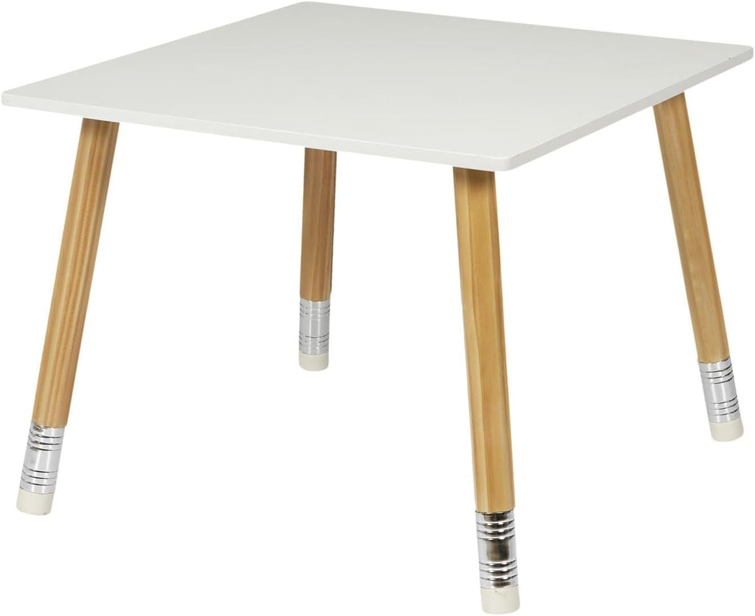HOME DECO FACTORY Stehsammler Pappe Set 5-teilig Bunt | Kindertisch und 2 Stühle aus MDF-Holz, Bleis