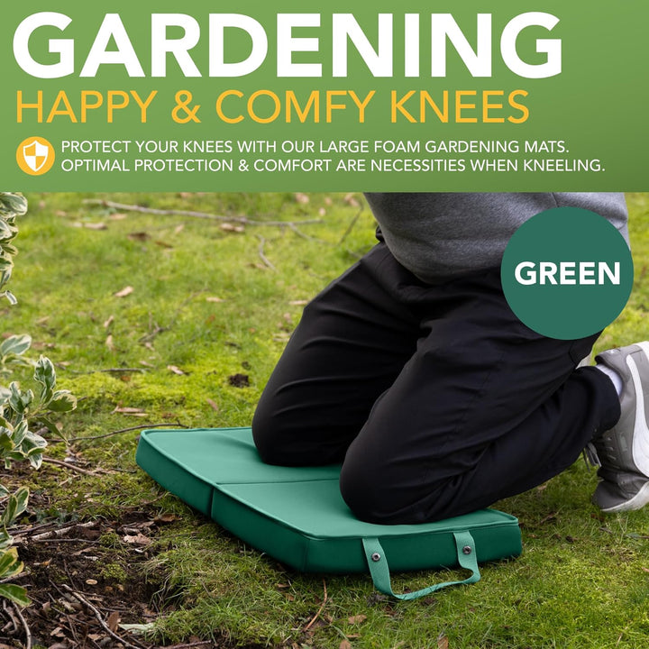 BLOSTM Extra dicke Garten-Knieunterlage – grosse, faltbare Garten-Knieunterlage mit Griffen – wasser
