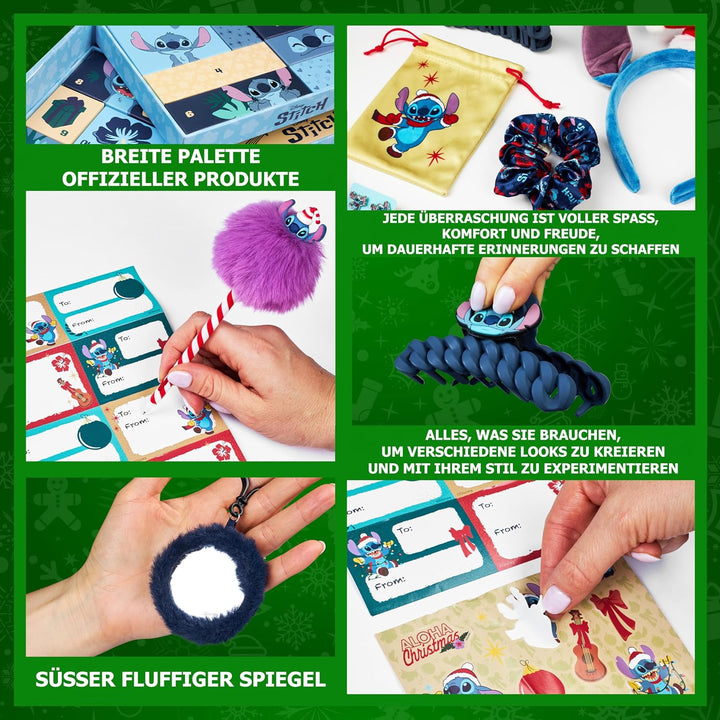 Get Trend Disney Stitch Adventskalender 2025 Kinder Weihnachtskalender mit 24 Türchen & Vielen Gesch