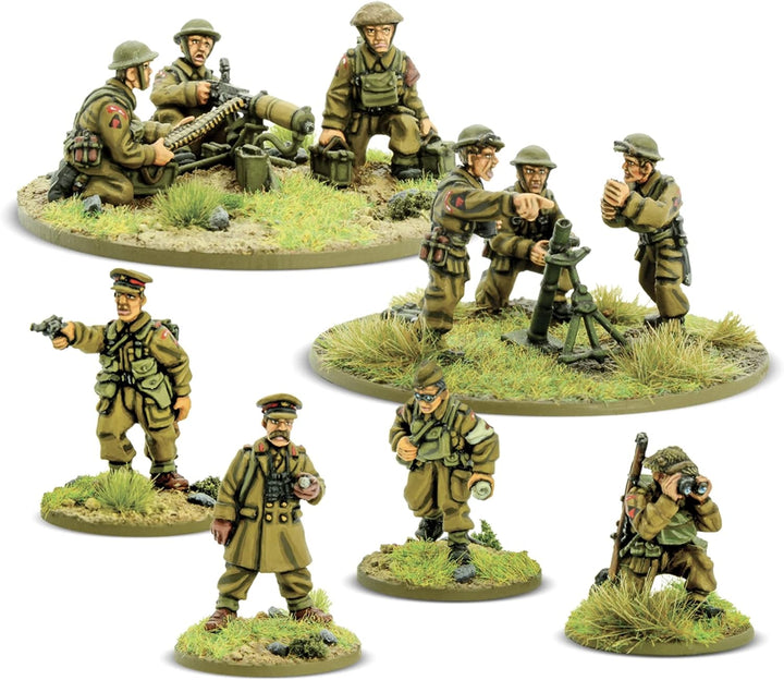 BEF Support Group – 28 mm Metall-Miniaturen für Bolt Action von Warlord Games – sehr detaillierte Mi
