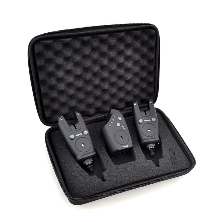 Hirisi Tackle Kabelloser Bissanzeiger für Angeln, in Tragetasche FBM-S5-2, FBM-S5-2
