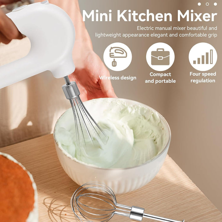 Handmixer, Handrührgerät, Rührgerät Handmixer Handrührer, Hand Mixer Electric, Wiederaufladbarer USB