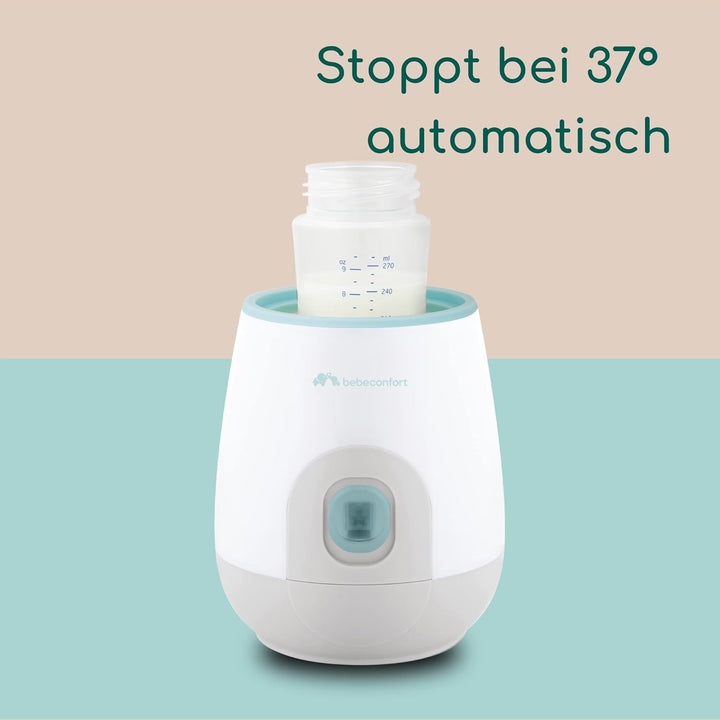 Bebeconfort Express Elektrischer Flaschenwärmer, Flaschenwärmer für Unterwegs und Baby, Weiss & Grün