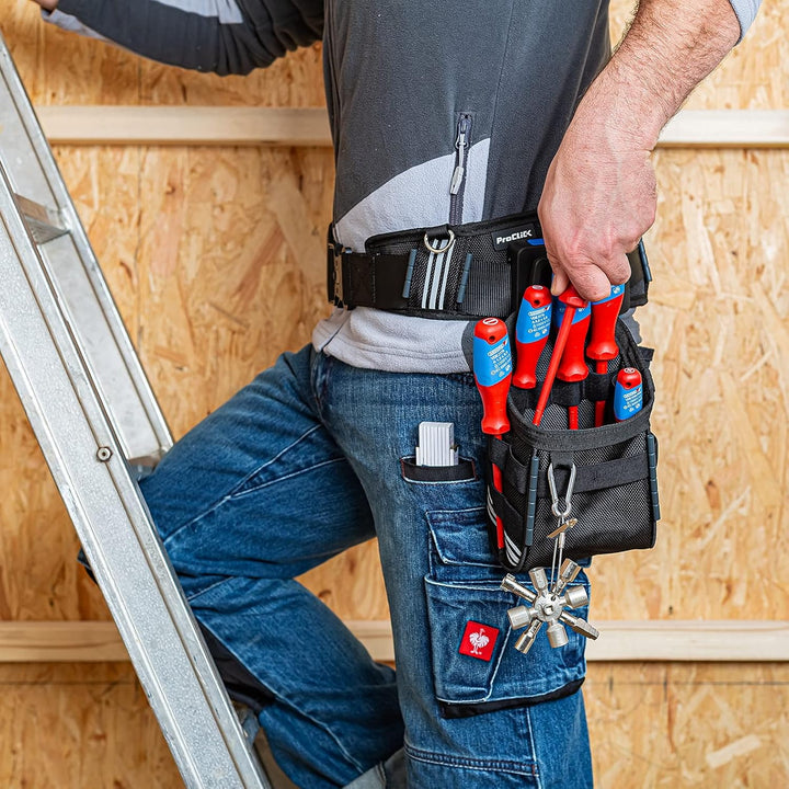 Werkzeuggürtel Set 2L ProClick Tool Belt L & 1x Holder & Tool Pouch M 14 - Profi Werkzeug-Gürtel mit