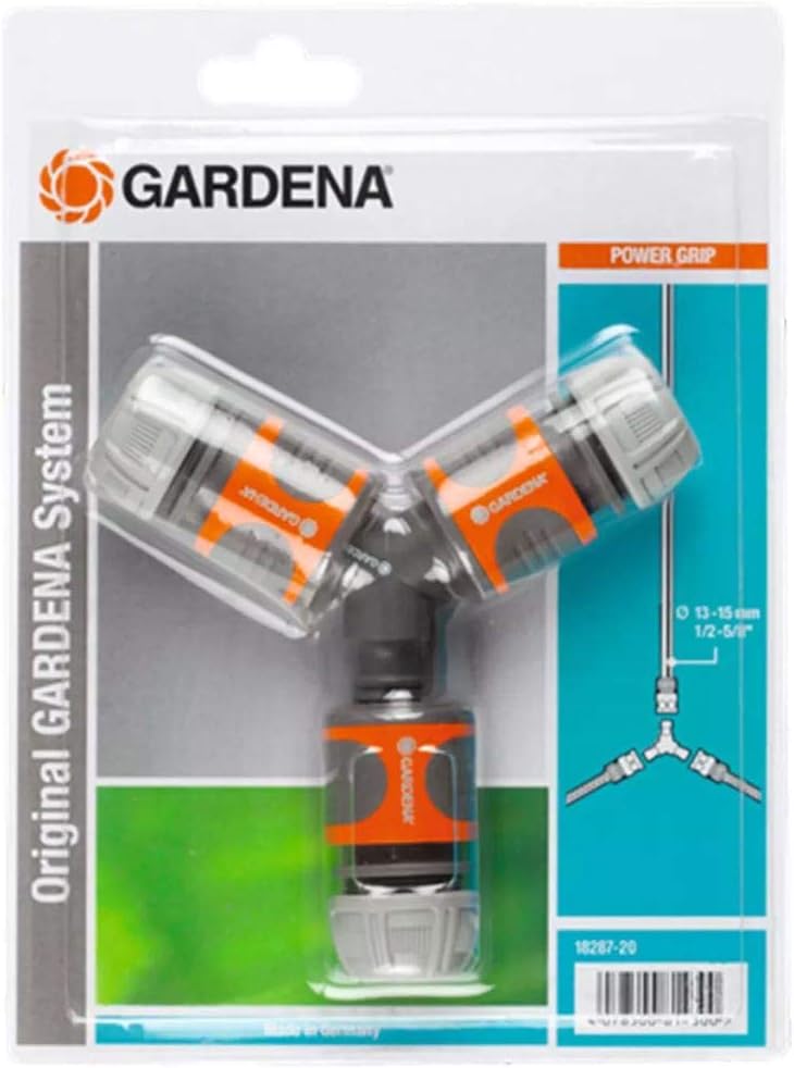 Gardena Abzweig-Satz für 13 mm (1/2 Zoll)- und 15 mm (5/8 Zoll)-Wasserschläuche: Wasserdichter Abzwe