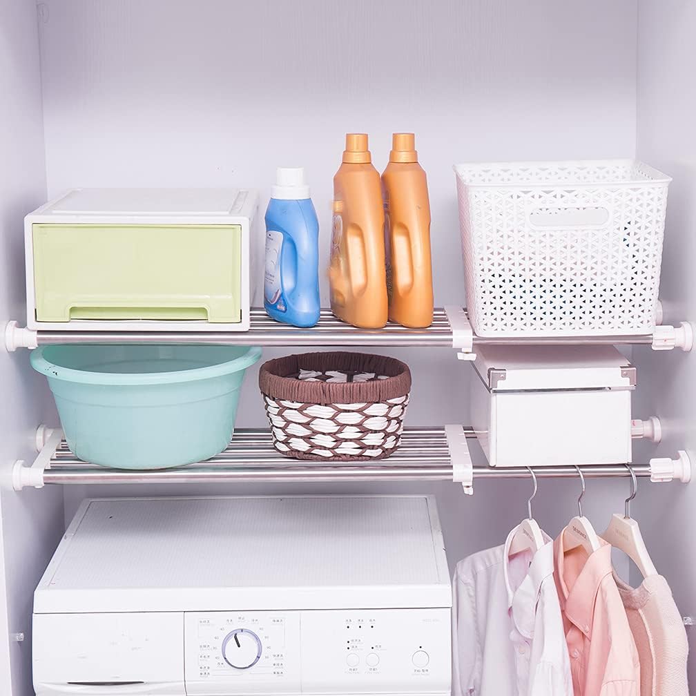 Hershii Erweiterbarer Kleiderschränke Kleideraufbewahrung System Organisation Teleskop Kleiderstange